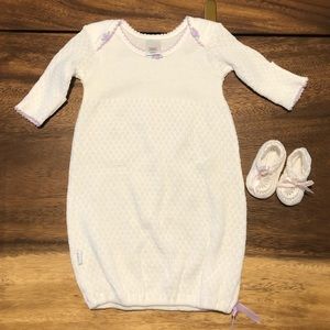 Paty Newborn Gown and shoes